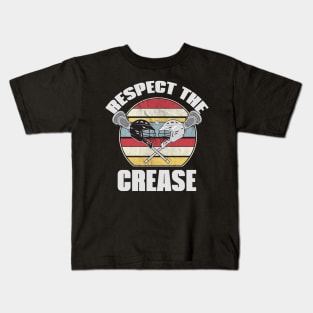 Respect The Crease Lacrosse Kids T-Shirt